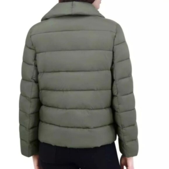 NWT Tahari Women’s Puffer Jacket Water Repellent Premium Insulation Green XL - Picture 3 of 10